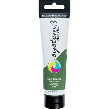 Vodová barva Daler Rowney System3 Akrylová barva Sap Green 150 ml 1 ks