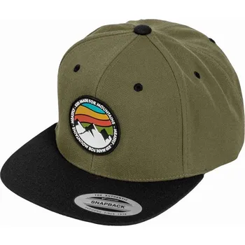 Kšiltovka Meatfly kšiltovka Flanker Snapback Red Mountain / Olive / Black | Červená | Velikost One Size