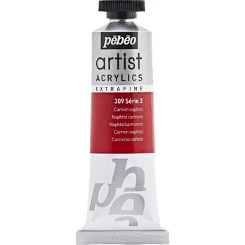 Vodová barva Pébéo Artist Akrylová barva Naphtol Carmine 37 ml 1 ks
