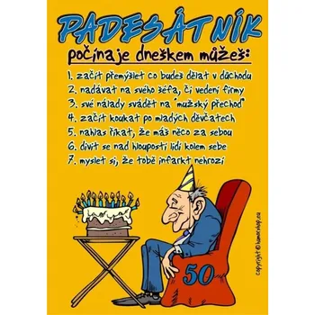 Žertovný předmět Certifikát Padesátník 327809