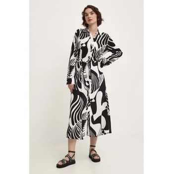 Dámské šaty Šaty Answear.LAB černá barva, midi sng.sud0hi.tjs 99X, vel. S/M