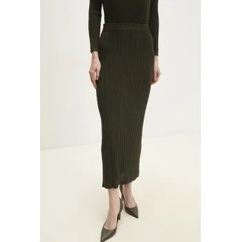 Dámská sukně Sukně Answear.LAB zelená barva, maxi, pouzdrová 8083.0.ilk 77X, vel. S/M