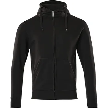 Pánská mikina MASCOT® Mikina s kapucí na zip Plně černá Velikost: 2XL