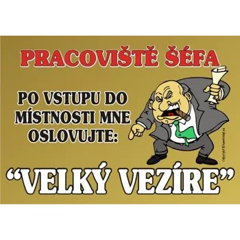 Žertovný předmět Certifikát Pracoviště šéfa 327845