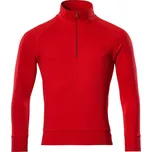 MASCOT® Mikina s krátkým zipem Dopravní červená Velikost: S