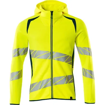 Pánská mikina MASCOT® Mikina s kapucí na zip Hi-vis žlutá/tmavě petrolejová Velikost: 5XL