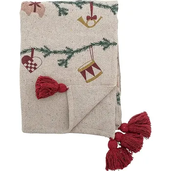 Přehoz na lůžko Přehoz Bloomingville Yule 160 x 130 cm 82062293 béžová 08X