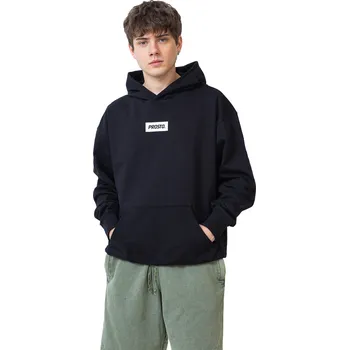 Pánská mikina Mikina S Kapucí Prosto Box Black - L