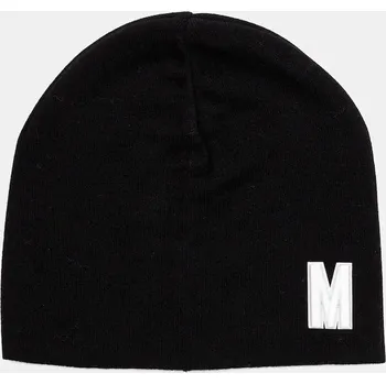 Čepice Vlněná čepice Moschino černá barva, M5877 60803 M5877.60803 99X, vel. ONE SIZE