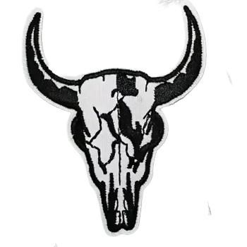 Nášivka Nažehlovací nášivka - westernová lebka (6,3 x 8,0 cm)