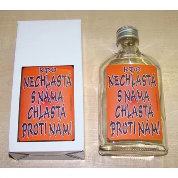 Placatka Skleněná placačka Kdo nechlastá s náma 327951