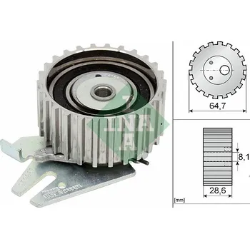 Napínací kladka, ozubený řemen, 531 0254 30