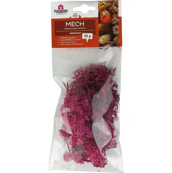 umělá květina Mech preparovaný Rosteto 20 g červená