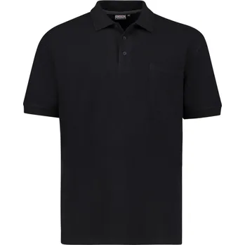 ADAMO polokošile pánská 139311 nadměrné velikosti černá 7XL