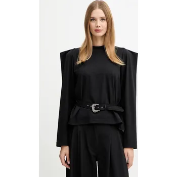 Tričko s dlouhým rukávem Versace Jeans Couture 79HAH600.J0089 černá 99X, vel. XS