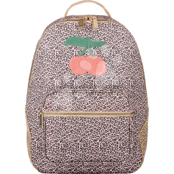 Školní batoh Školní taška batoh New Bobbie Leopard Cherry Jeune Premier ergonomická luxusní provedení 42*30 cm