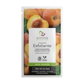 Pleťová maska ARMONIA: Exfoliační pleťová maska s meduňkou a broskví 10g K1555