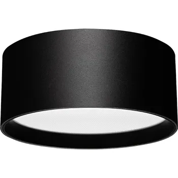 Stropní LED svítidlo MIKRA, Ø 150 mm, IP54 Barva: Černá, Stmívání, řízení: DALI