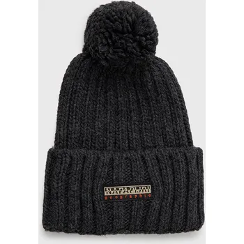 Čepice Čepice z vlněné směsi Napapijri NP0A4GKA1971 šedá 90X, vel. ONE SIZE