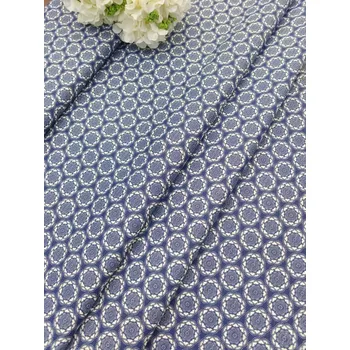 Látka 100% bavlna - mandaly malé na modré