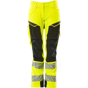 Dámské kalhoty MASCOT® Kalhoty s kolenními kapsami Hi-vis žlutá/černá Velikost: 38