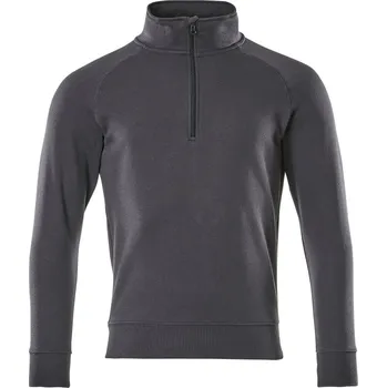 Pánská mikina MASCOT® Mikina s krátkým zipem Černá modrá Velikost: XS