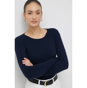 Dámský svetr Bavlněný svetr United Colors of Benetton dámský, tmavomodrá barva, lehký 1091D1M08.016. 59X, vel. M