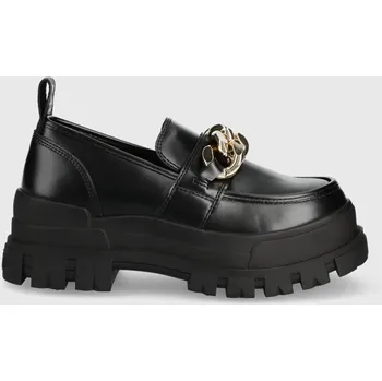 Dámské mokasíny Mokasíny Buffalo dámské, černá barva, na platformě 1622093.blk 99X, EUR 39