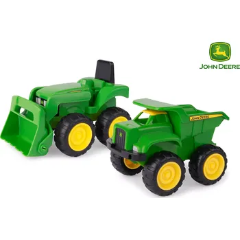 Hračka pro nejmenší Dětský set traktor JOHN DEERE se sklápěčem 16 cm
