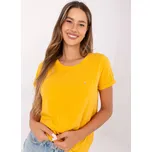 Dámské hořčicové tričko RV-TS-4838.14P-light orange Velikost: L