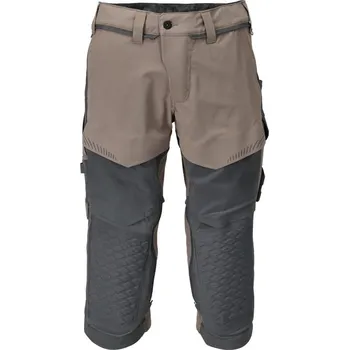 montérky MASCOT® Tříčtvrteční kalhoty s kapsami na kolenou Tmavě pískově béžová/antracitově šedá Velikost: 60