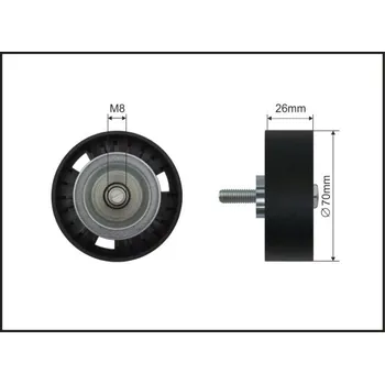 Vratná/vodicí kladka, klínový žebrový řemen, 500347 SC