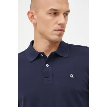 Oblečení a móda Bavlněné polo tričko United Colors of Benetton 3089J3179.016. námořnická modř 59X, vel. L