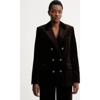 Velurové sako ZADIG&VOLTAIRE WWBL01943 hnědá 89X, vel. 34