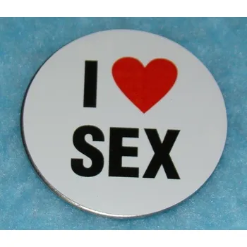 Dekorativní magnet Nerez magnetka I love sex 328010