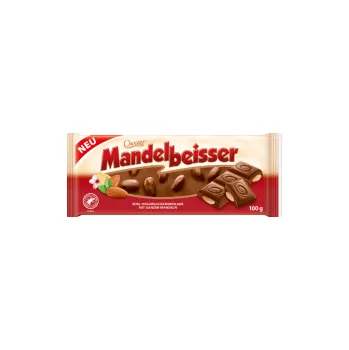 Čokoláda Choceur Mandelknacker mléčná čokoláda s celými mandlemi 100 g