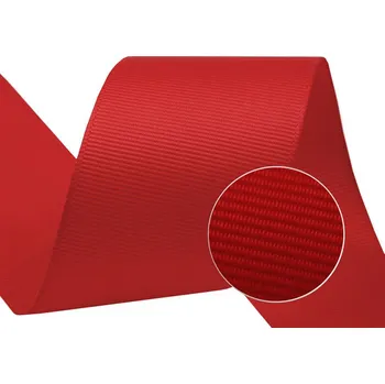 Stuha Rypsová stuha šíře 40 mm Varianta: 11 červená, Balení: 15 m
