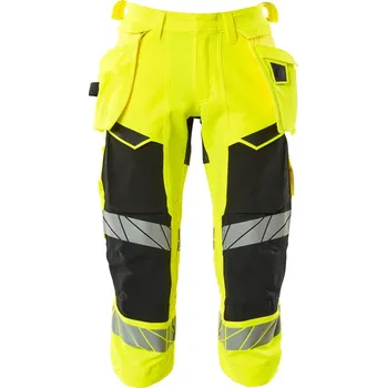 Dámské kalhoty MASCOT® Tříčtvrteční kalhoty se závěsnými kapsami Hi-vis žlutá/černá Velikost: 47