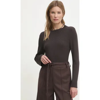 Dámský svetr Svetr Answear.LAB dámský, hnědá barva, lehký 9044.ilk 88X, vel. S/M