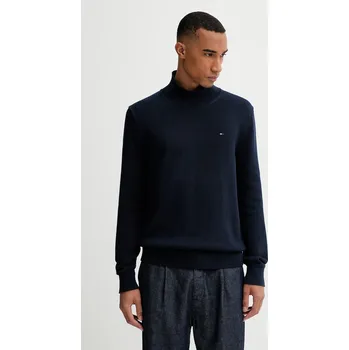 Pánský svetr Bavlněný svetr Tommy Jeans pánský, tmavomodrá barva, DM0DM22096 59X, vel. XXL
