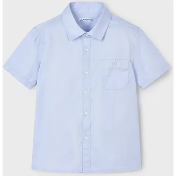 Chlapecká košile Dětská bavlněná košile Mayoral modrá barva, 3112 3112.5A.Mini.PPYA 50X, vel. 104