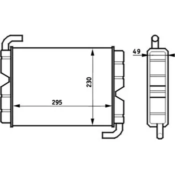 Výměník tepla, vnitřní vytápění, AH 45 000S