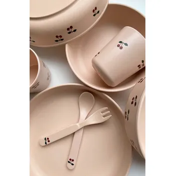 Talíř Jídelní set pro děti Konges Sløjd PLA DINNER SETS KS4240 béžová 02X, vel. ONE SIZE