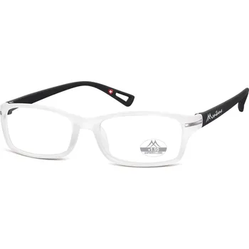 Brýle na čtení MONTANA EYEWEAR Dioptrické brýle HMR76D transparent white/black +2,00