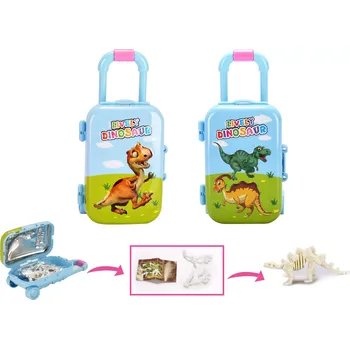 Dřevěná hračka Wiky Dino kostra v kufru