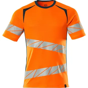 Pánské tričko MASCOT® Triko Hi-vis oranžová/tmavě petrolejová Velikost: M