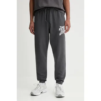 Dámské kalhoty Bavlněné tepláky Tommy Jeans DM0DM22083 šedá 90X, vel. L