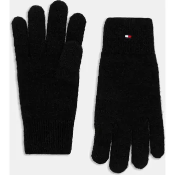 Rukavice Vlněné rukavice Tommy Hilfiger AW0AW17797 černá 99X, vel. ONE SIZE
