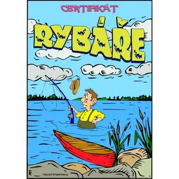 Žertovný předmět Certifikát rybáře (klobouk na háčku) 327776