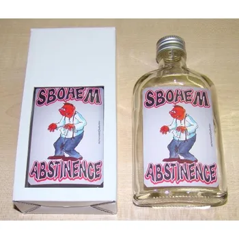 Placatka Skleněná placačka Sbohem abstinence 327962